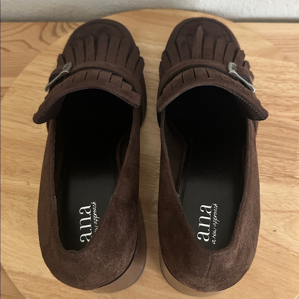 a.n.a Faxon Womens Square Closed Toe Loafers 11M - Picture 4 of 5